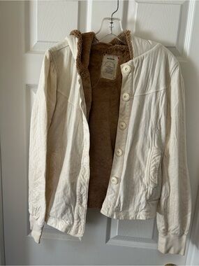 Cozy Cream Sherpa-Lined Teddy Jacket for Women